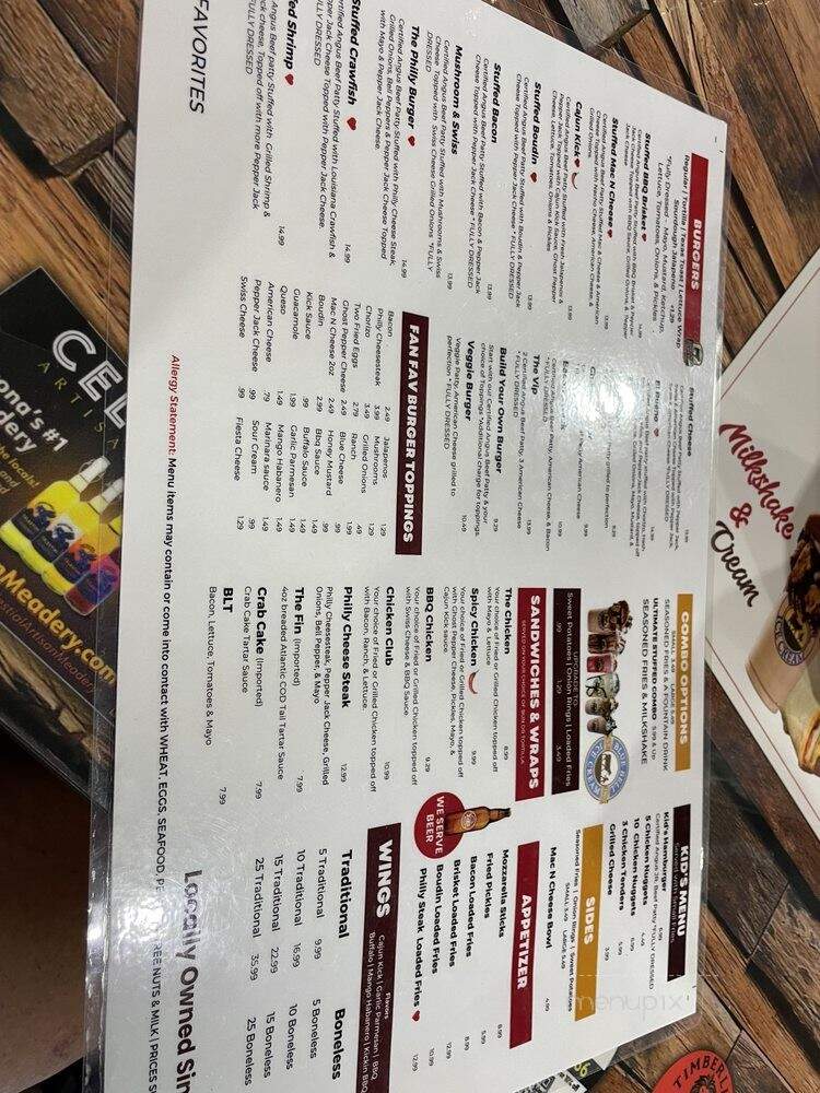 Maplewood Burgers Moss Bluff - Moss Bluff, LA menu_pic