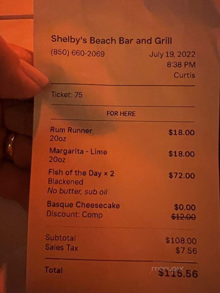 Shelby's Beach Bar and Grill - Santa Rosa Beach, FL