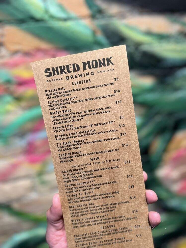 Shred Monk Brewery and Coffeehouse - Bozeman, MT