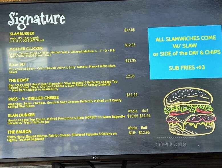 Slamwich - Clearwater, FL menu_pic