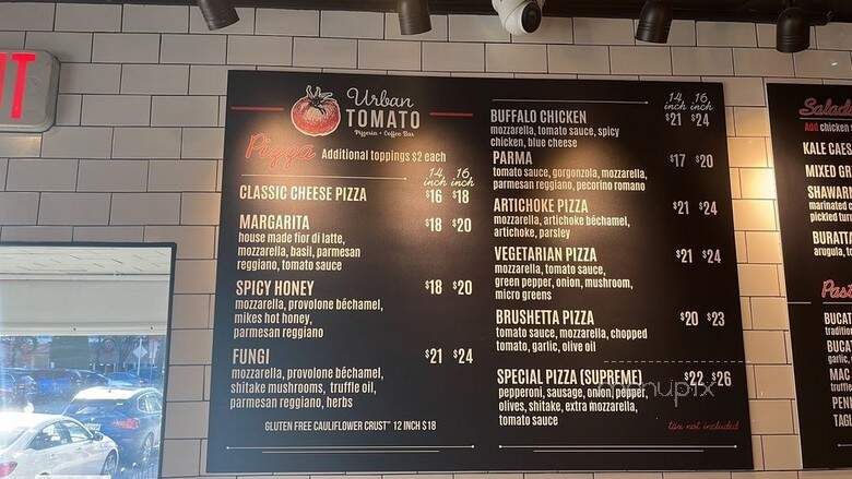 Urban Tomato - Edgewater, NJ menu_pic