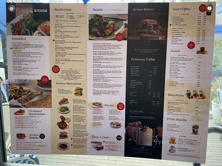 Aroma Espresso Bar - Miami, FL menu_pic