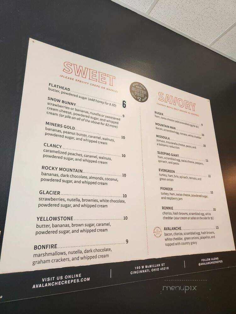 Avalanche Crepes & Waffles - Cincinnati, OH