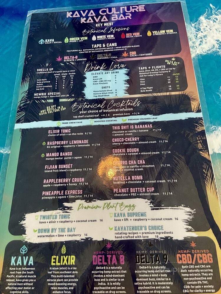 Kava Culture Kava Bar - Naval Air Station Key West, FL menu_pic
