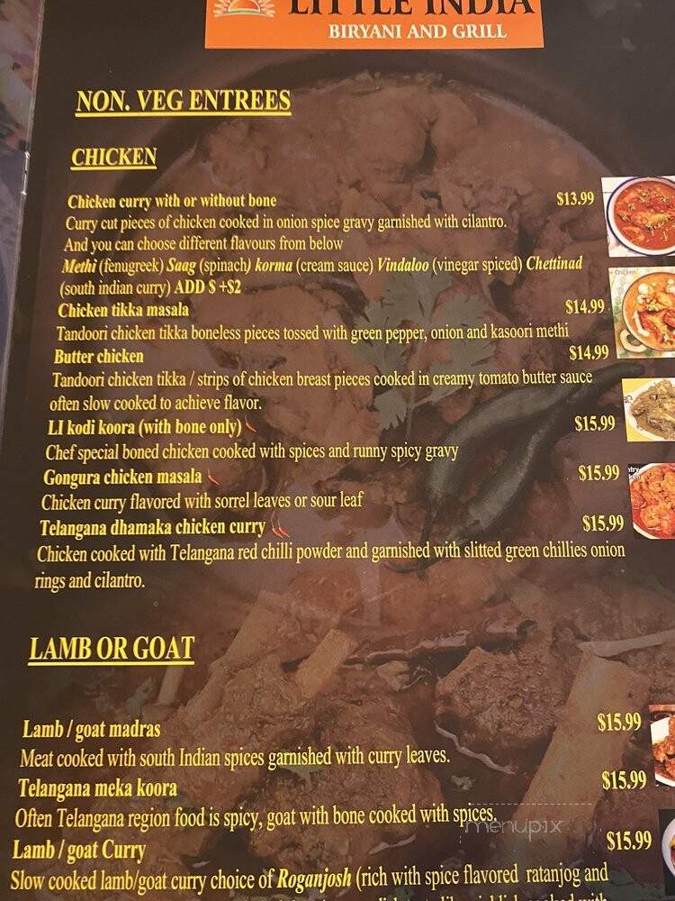Little India Biryani & Grill - Jacksonville, FL menu_pic
