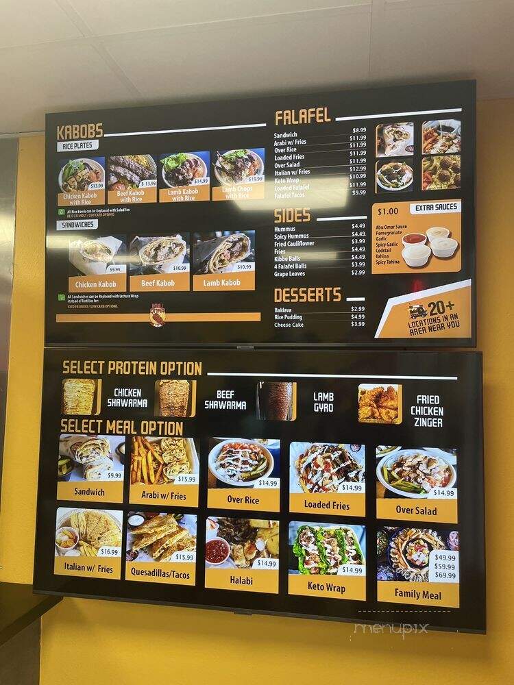 Abu Omar Halal - Temple Terrace, FL menu_pic