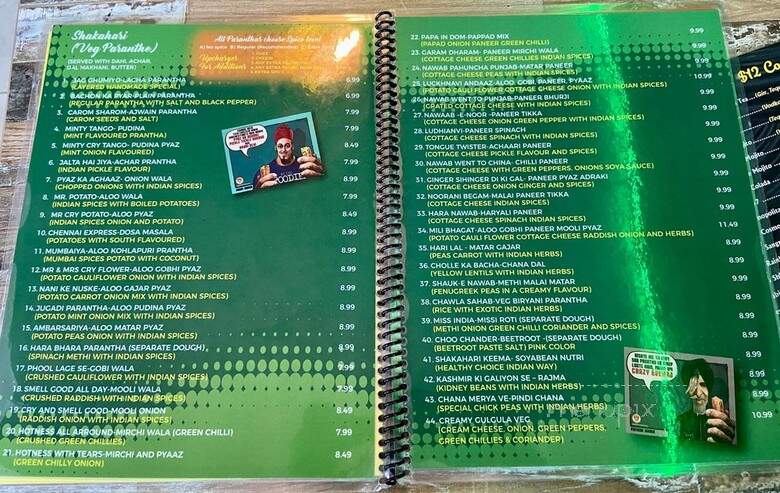 Paranthe Wali Gali - Niagara Falls, ON menu_pic