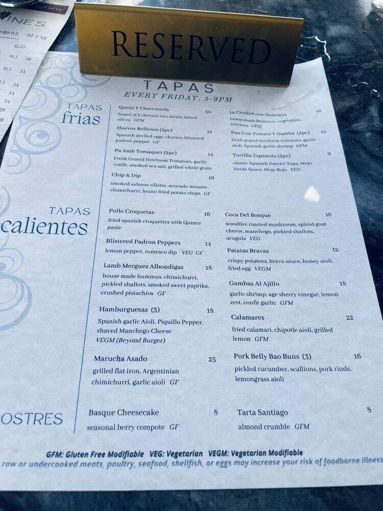 The Landing - Fairfield, CA menu_pic