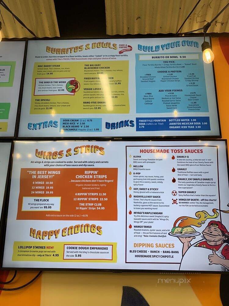 Tito's Burritos & Wings - Tenafly, NJ menu_pic