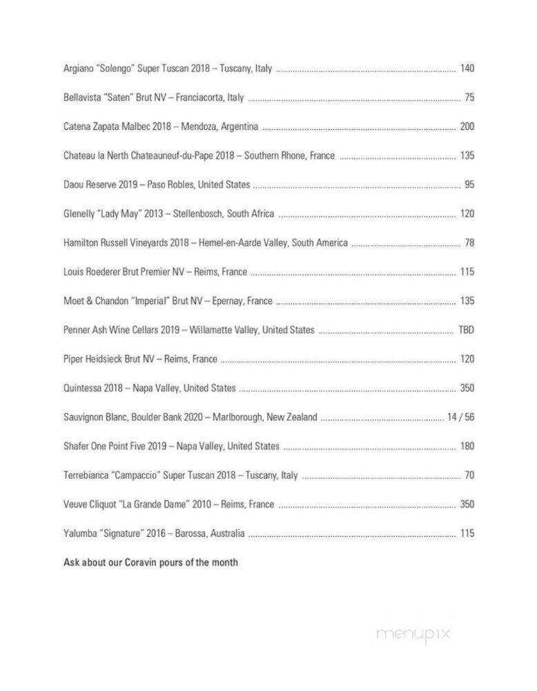 Fizz - Plano, TX menu_pic