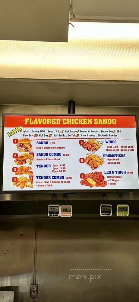 Legend Hot Chicken - Glendora, CA menu_pic
