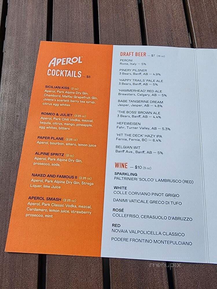 Lupo - Banff, AB menu_pic