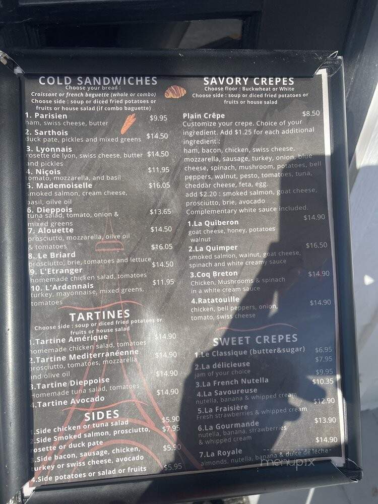 Mademoiselle Paris - Anna Maria, FL menu_pic