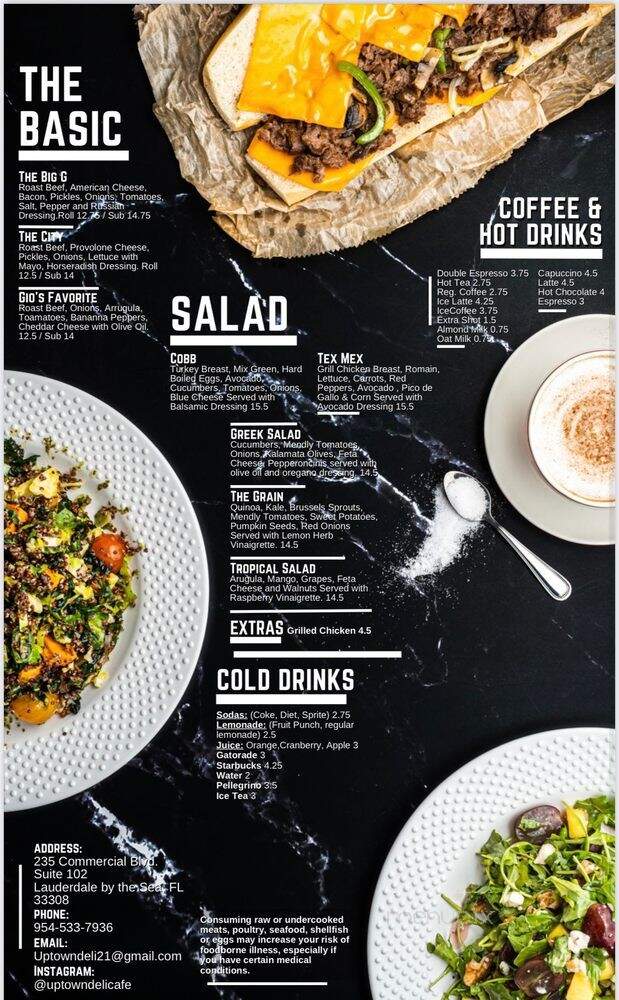 Uptown Deli Cafe - Lauderdale-by-the-Sea, FL menu_pic