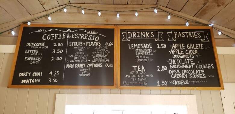 Hidden Trails Coffeehouse - Hendersonville, NC menu_pic