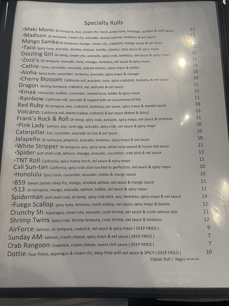 Maki Mono Covington - Covington, KY menu_pic