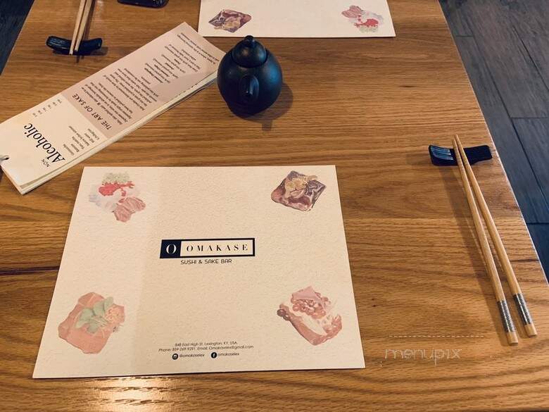 Omakase Sushi & Sake Bar - Lexington, KY menu_pic