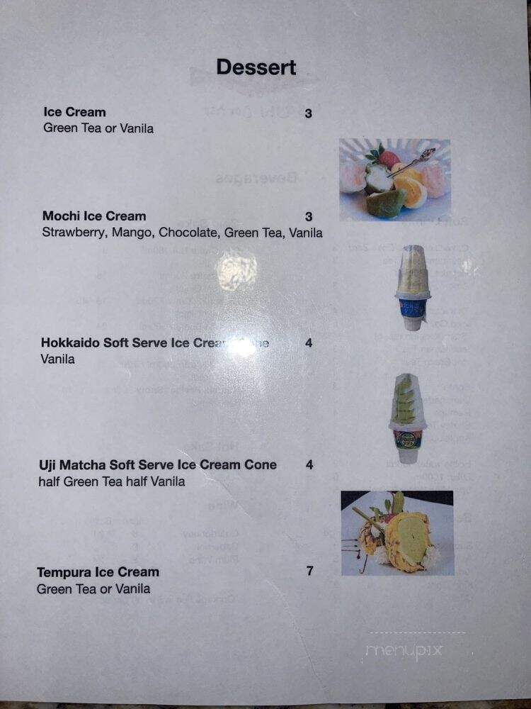 Sushi Corner - Glendale, CA menu_pic