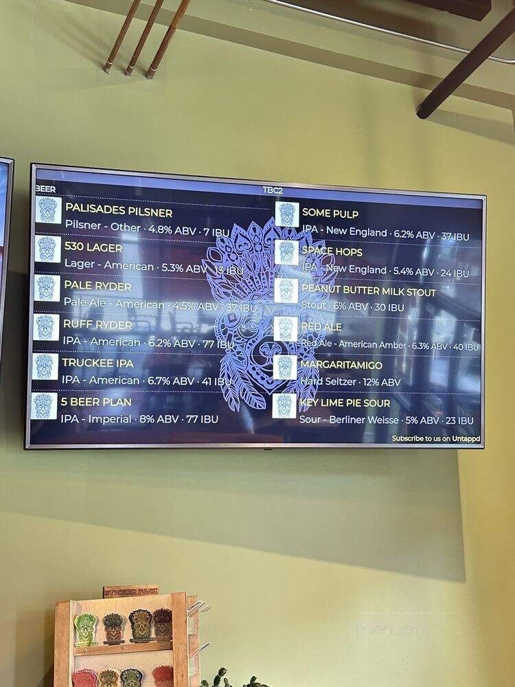Truckee Brewing Company - Truckee, CA menu_pic