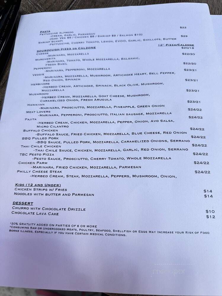 Truckee Brewing Company - Truckee, CA menu_pic