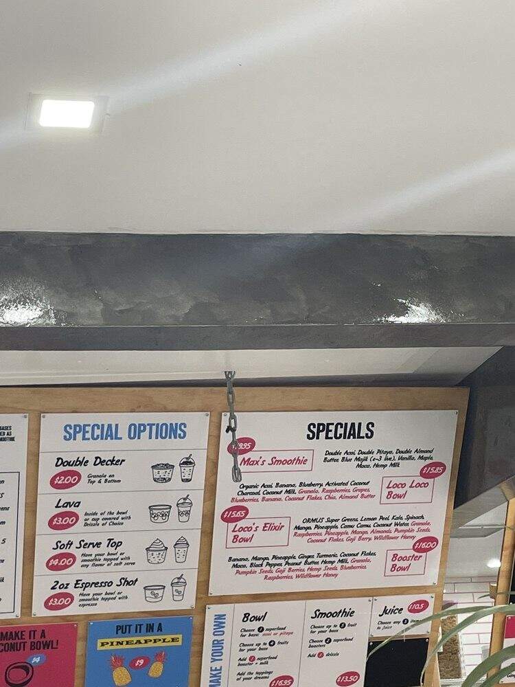 Loco Coco - Los Angeles, CA menu_pic