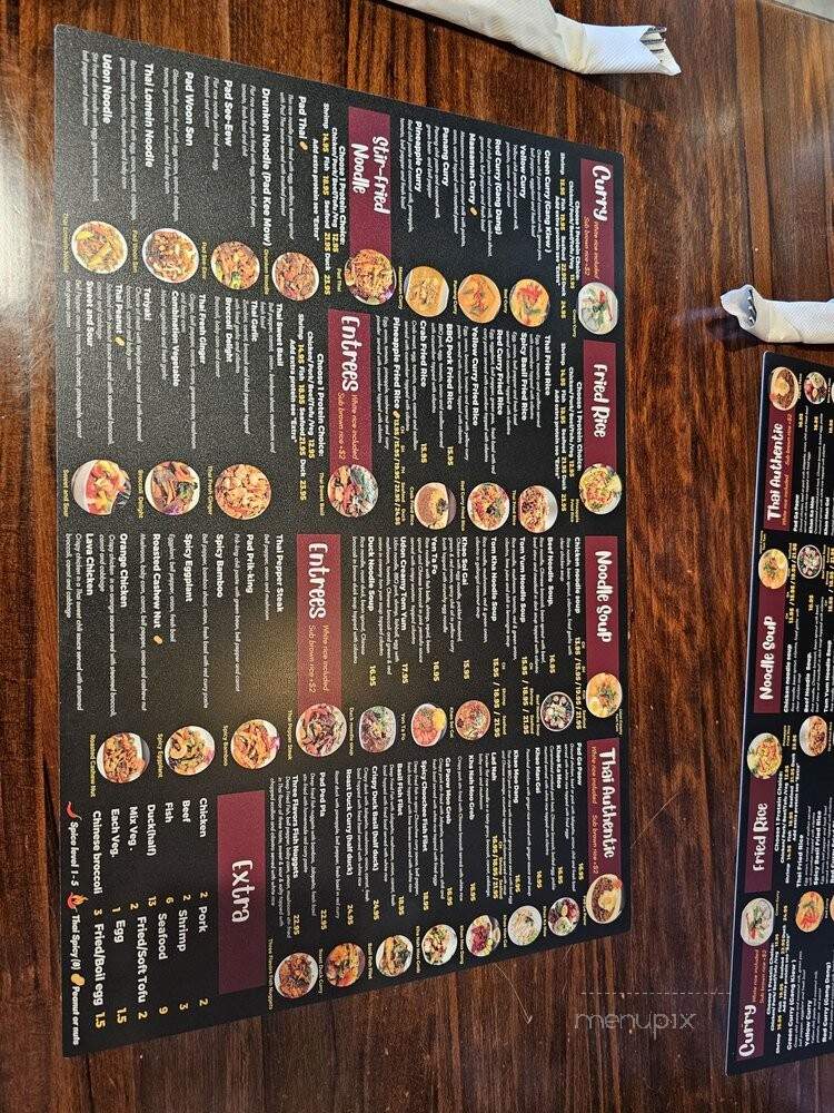 Real Thai Cuisine - Arlington, TX menu_pic