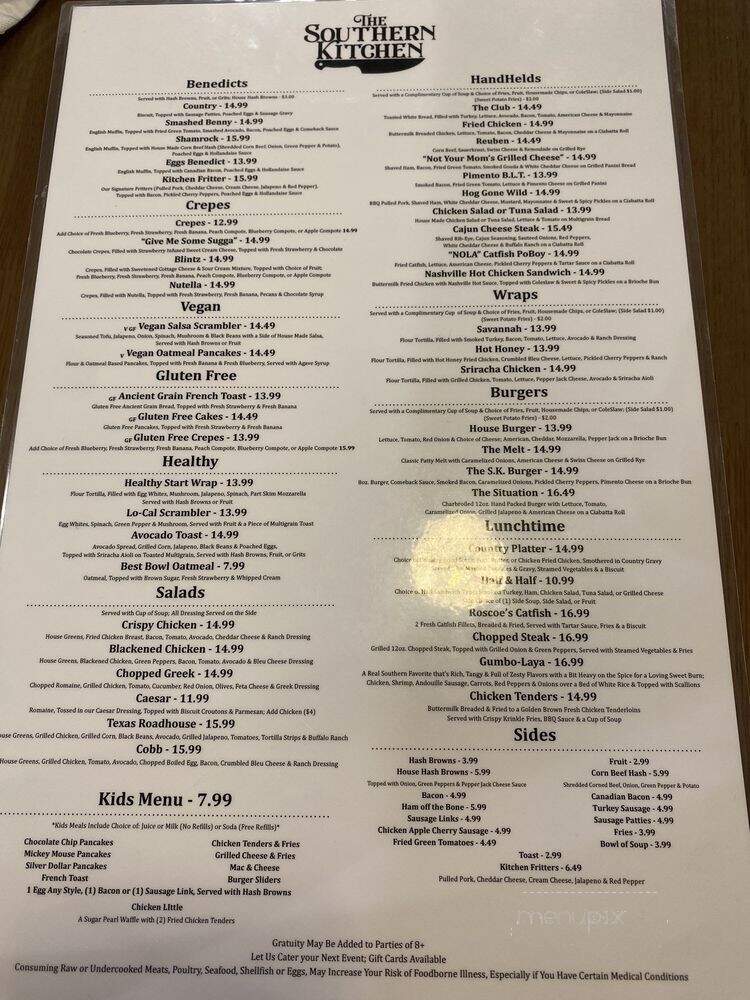 The Southern Kitchen - Arlington Heights, IL menu_pic