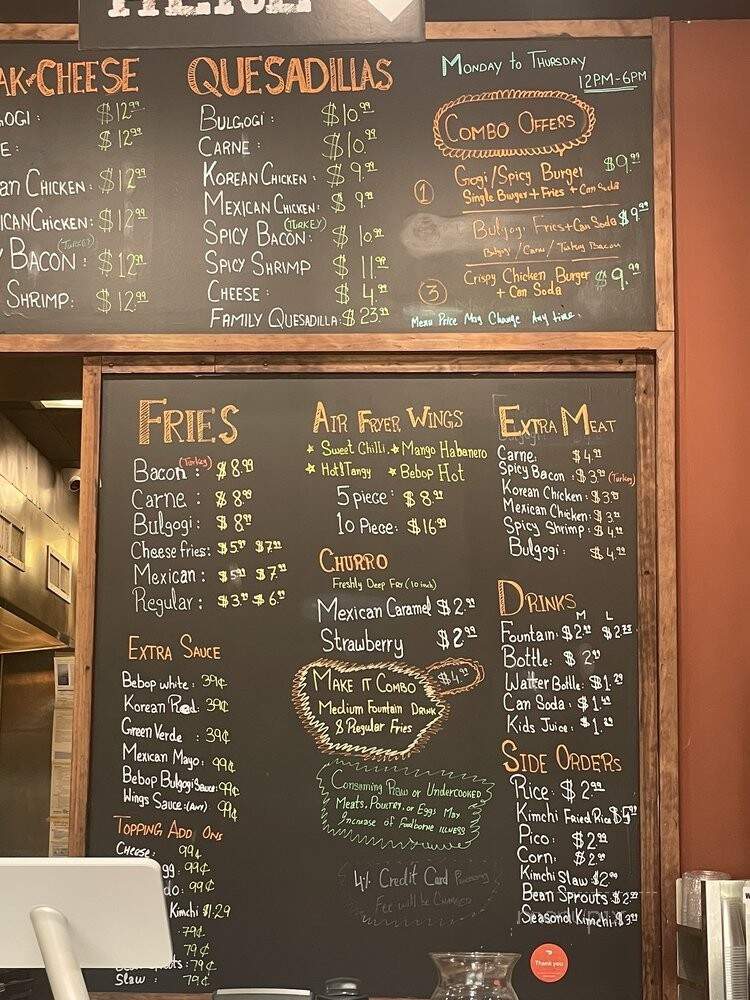 Bebop Korean-Mexican Grill - Ashburn, VA
