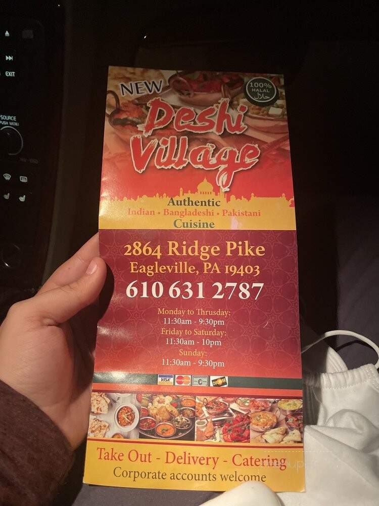 New Deshi Village Halal Restaurant - Norristown, PA menu_pic