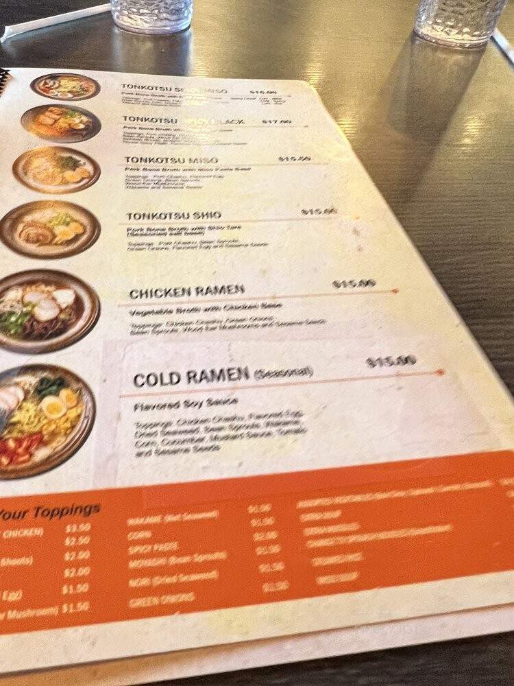 Yoshiharu Ramen - Cerritos, CA menu_pic