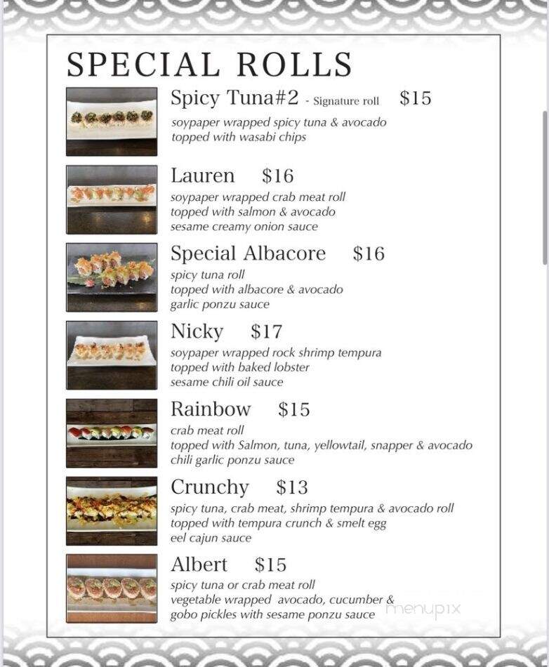 Nagahasu By Sushi Yu/Mi - Los Angeles, CA menu_pic