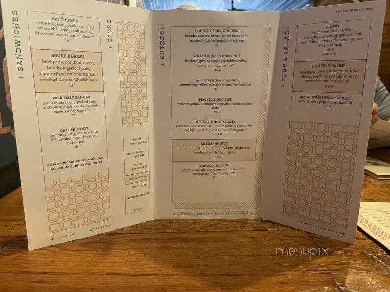 Subourbon - Columbus, OH menu_pic