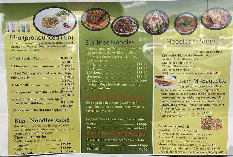 Pho Your Choice 2 - Taylors, SC menu_pic