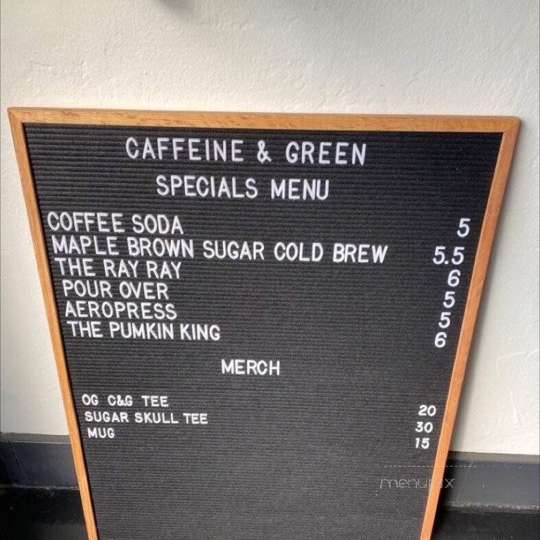 Caffeine & Green - San Diego, CA
