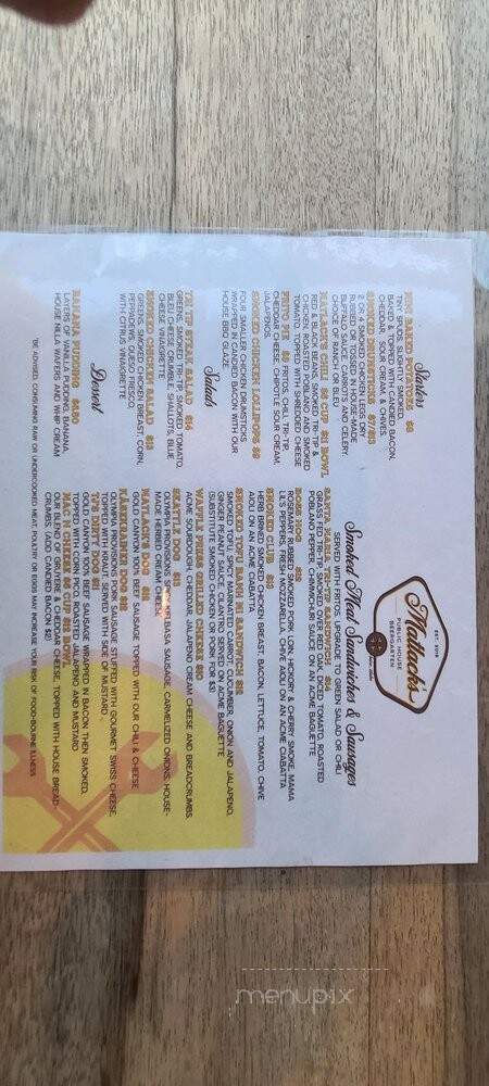 Matlack's Boise - Boise, ID menu_pic