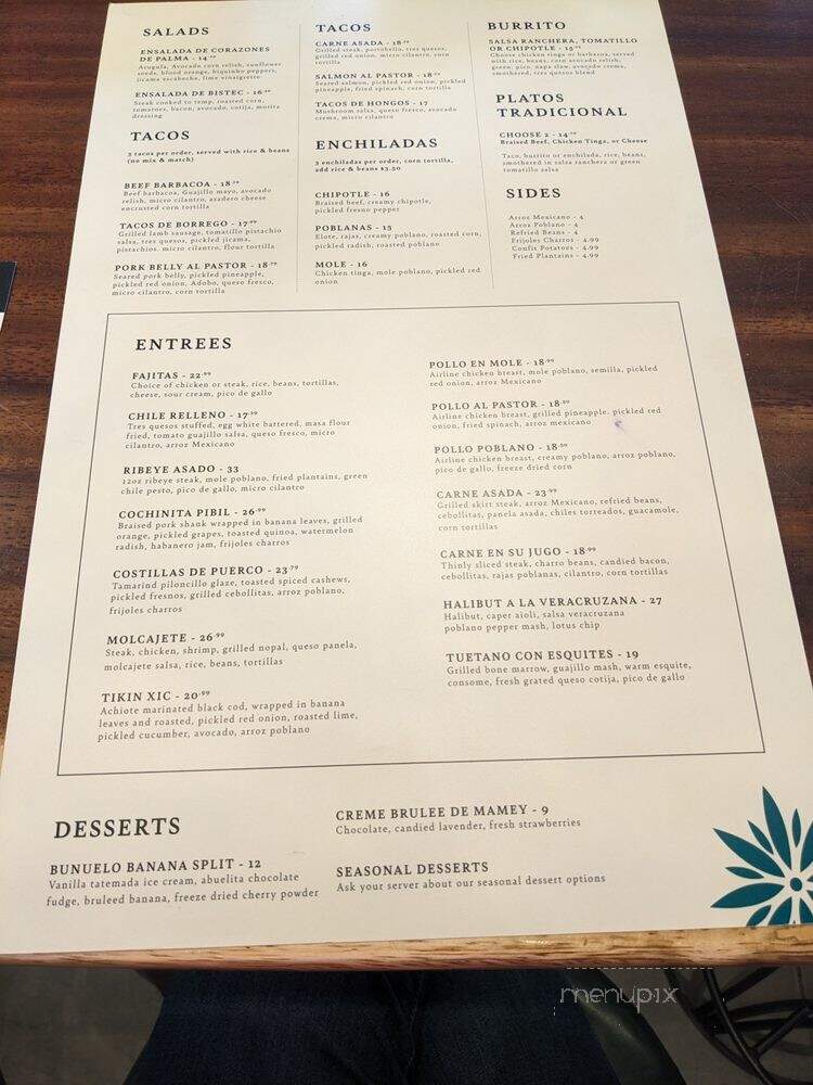 Milagros Cocina Mexicana - Colorado Springs, CO menu_pic