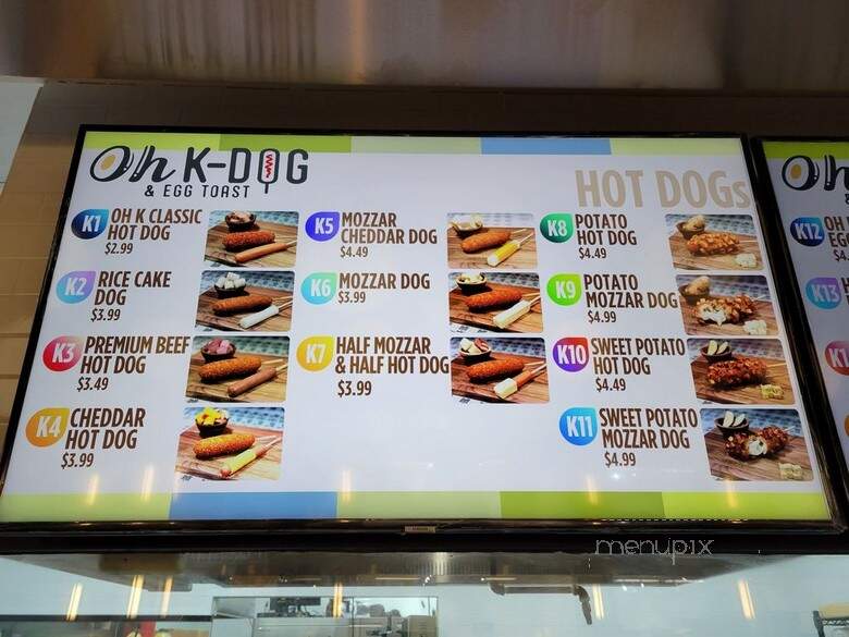 Oh K-Dog & Egg Toast - Plano, TX menu_pic