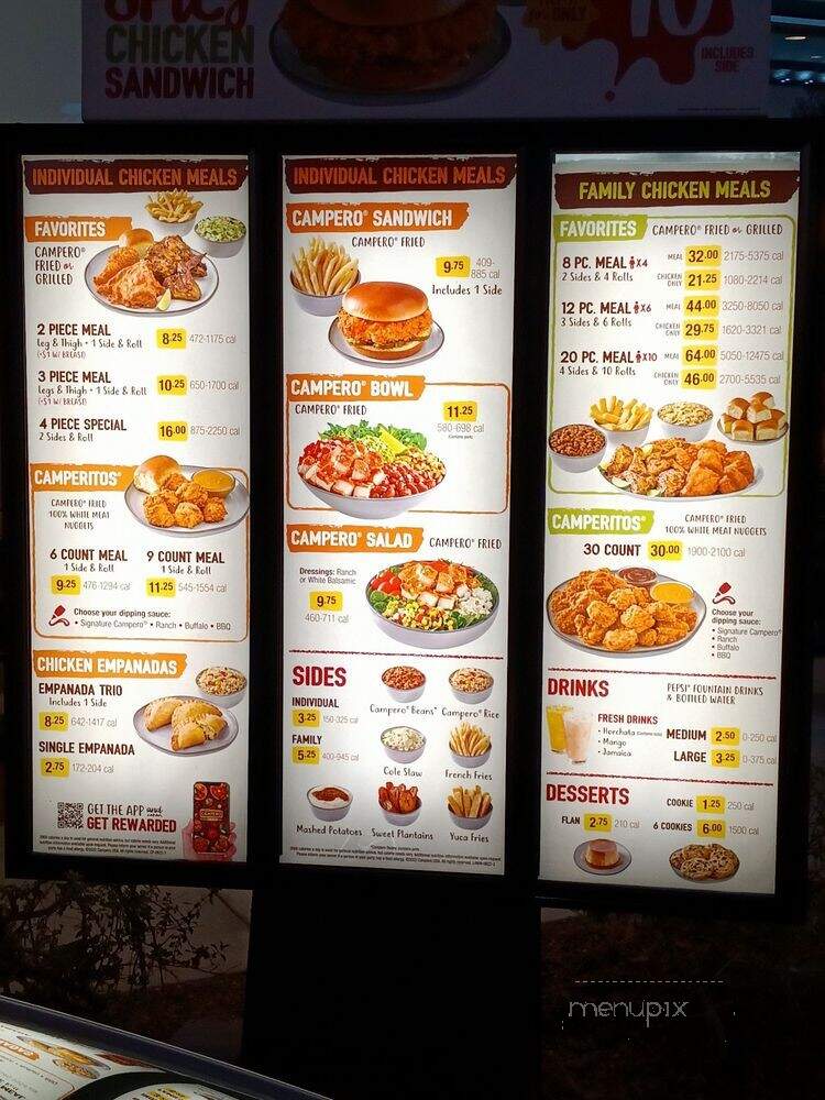 Pollo Campero - Lawndale, CA menu_pic