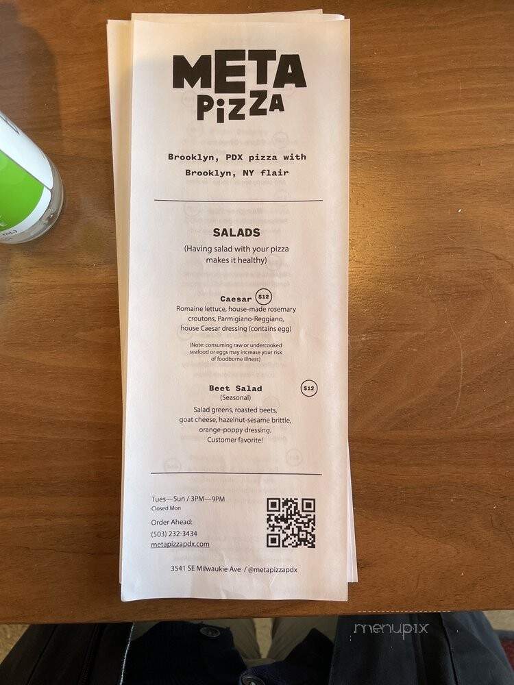 Meta Pizza - Portland, OR