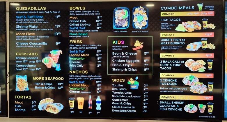 Baja Cali Fish & Tacos - Monrovia, CA menu_pic