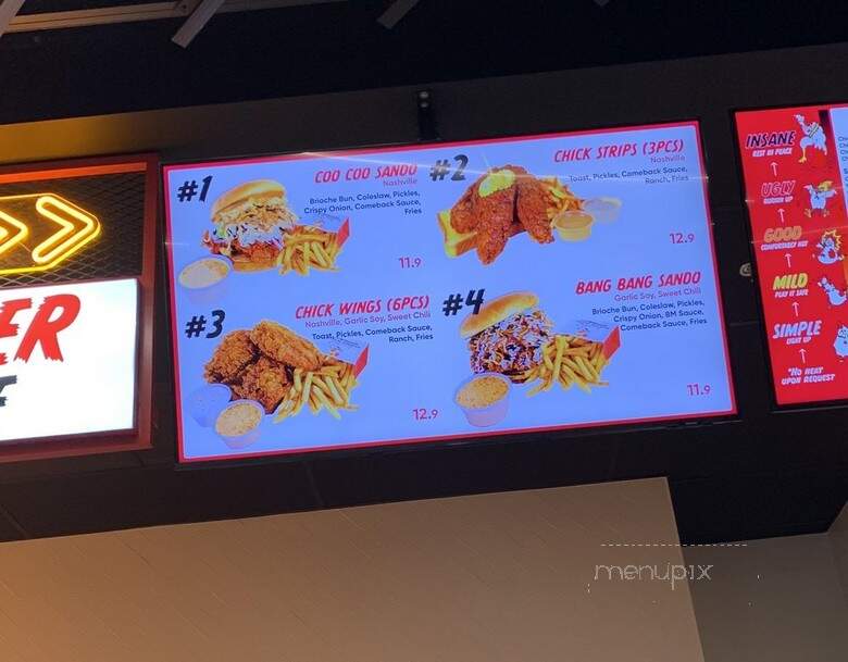 Burnin' Mouth Nashville Hot Chicken - Fort Worth, TX menu_pic