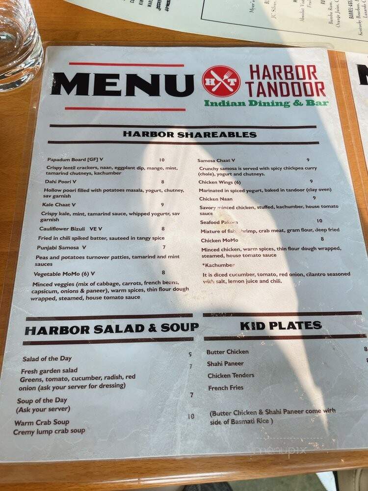 Harbor Tandoor - Baltimore, MD menu_pic
