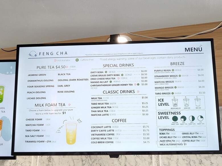 Feng Cha Teahouse OC - Garden Grove, CA menu_pic