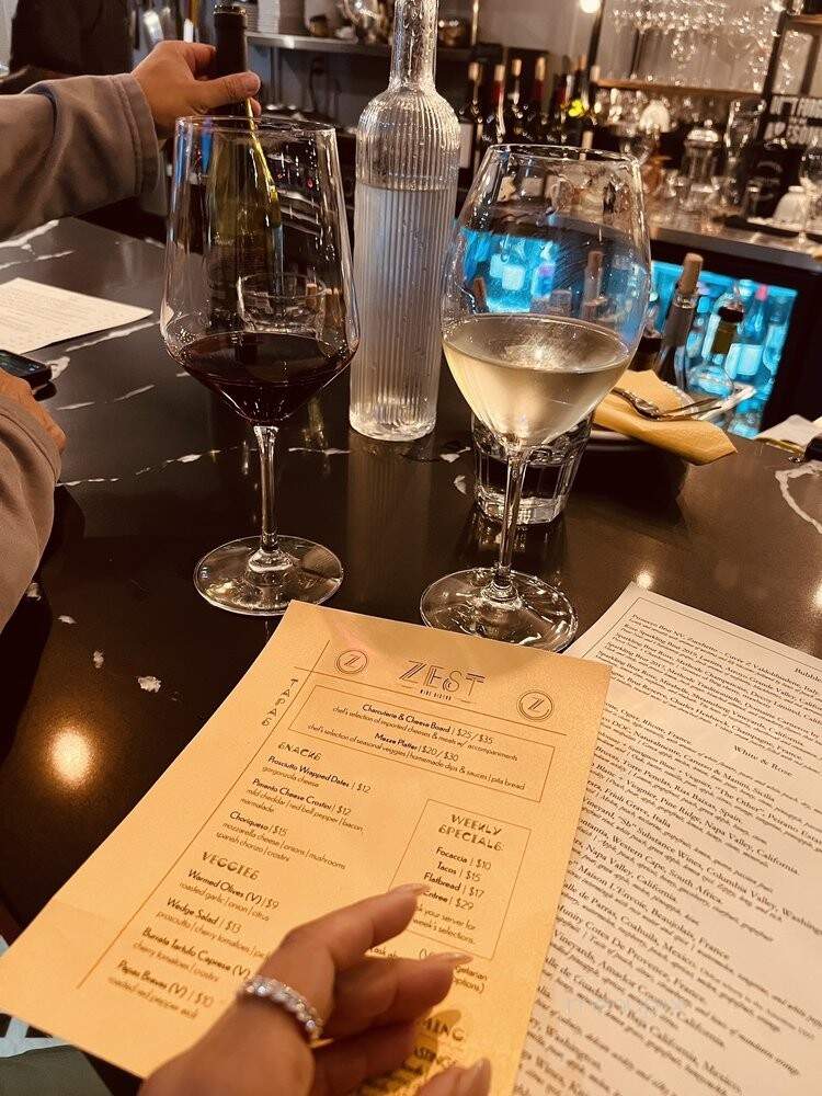 Zest Wine Bistro - Lemon Grove, CA menu_pic