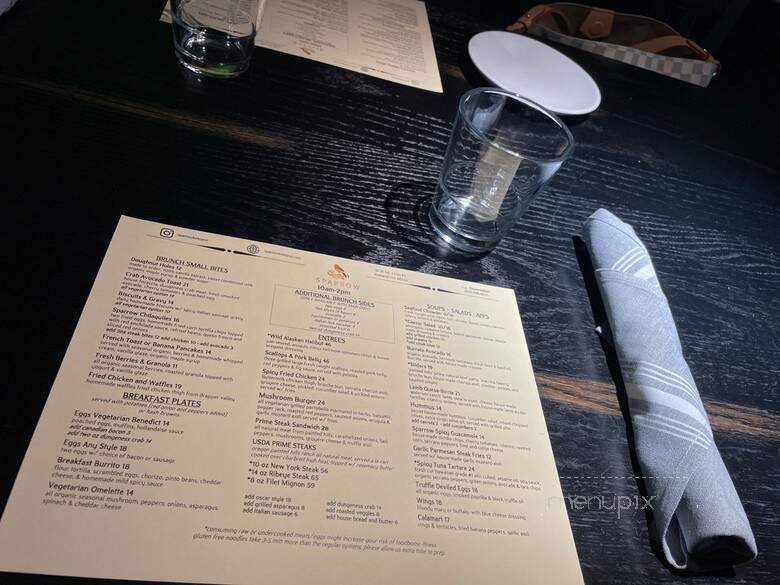 Sparrow - Kirkland, WA menu_pic