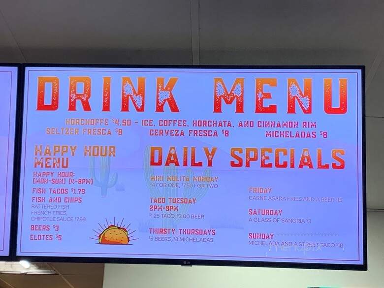 TaCaliente Mexican Grill - San Diego, CA menu_pic