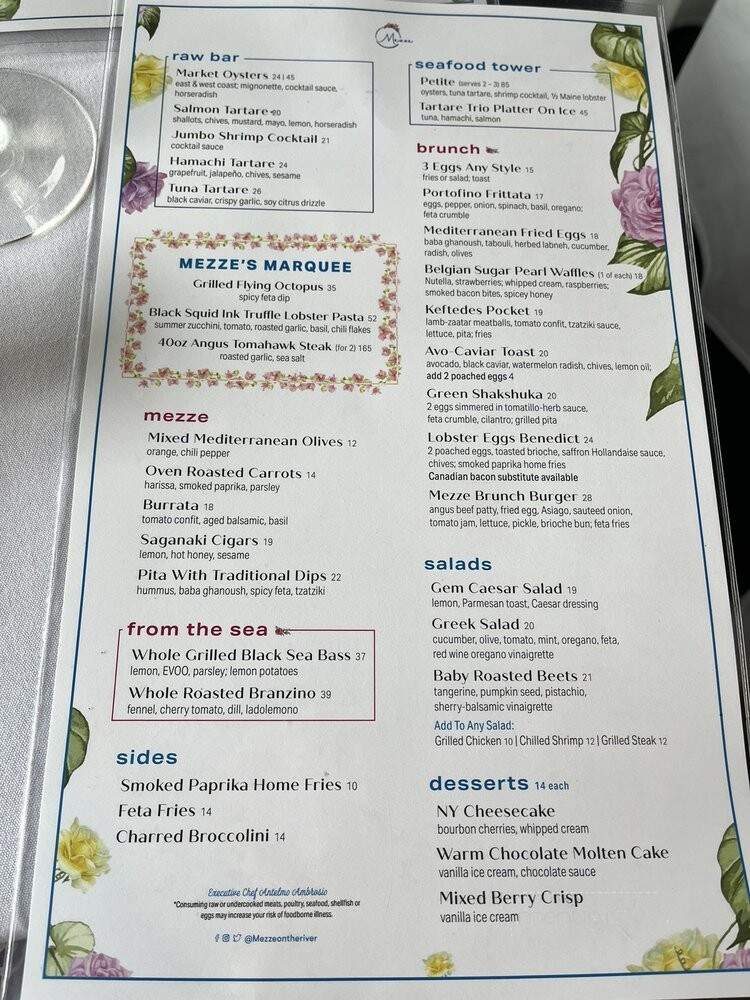 Mezze on the River - New York, NY menu_pic