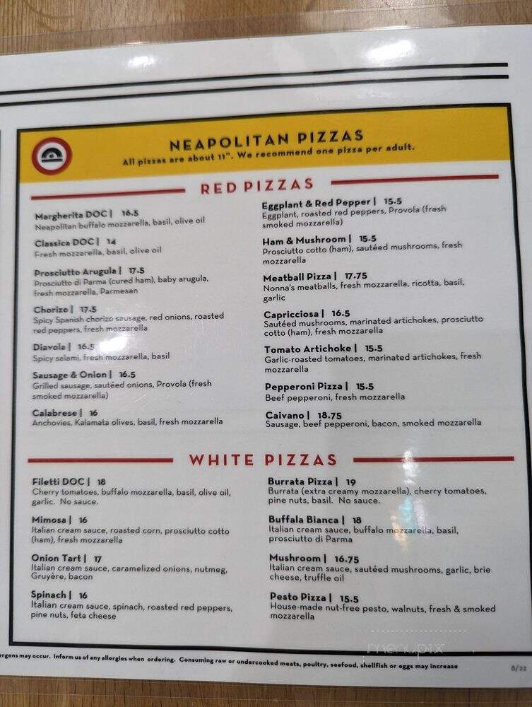 Pupatella - Fairfax, VA menu_pic