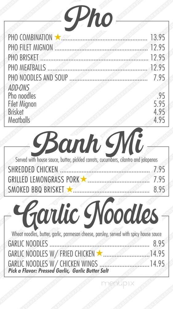 Phox - Pomona, CA menu_pic