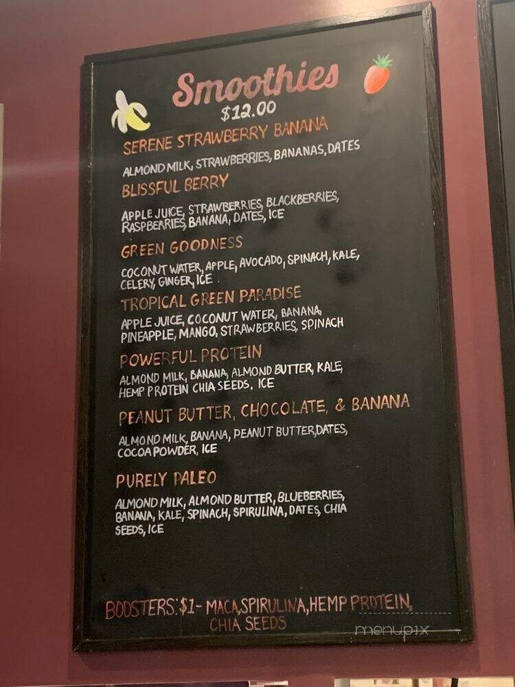 Yoga-urt - Santa Monica, CA menu_pic